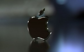 苹果logo的黑色壁纸